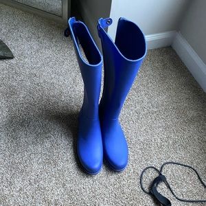 Blue Jessica Simpson rain boots
